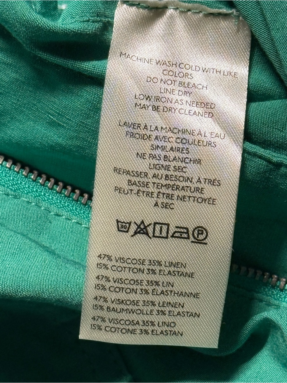 Maeve The Colette Green Wide Leg Pants Size 29 - Picture 9 of 9